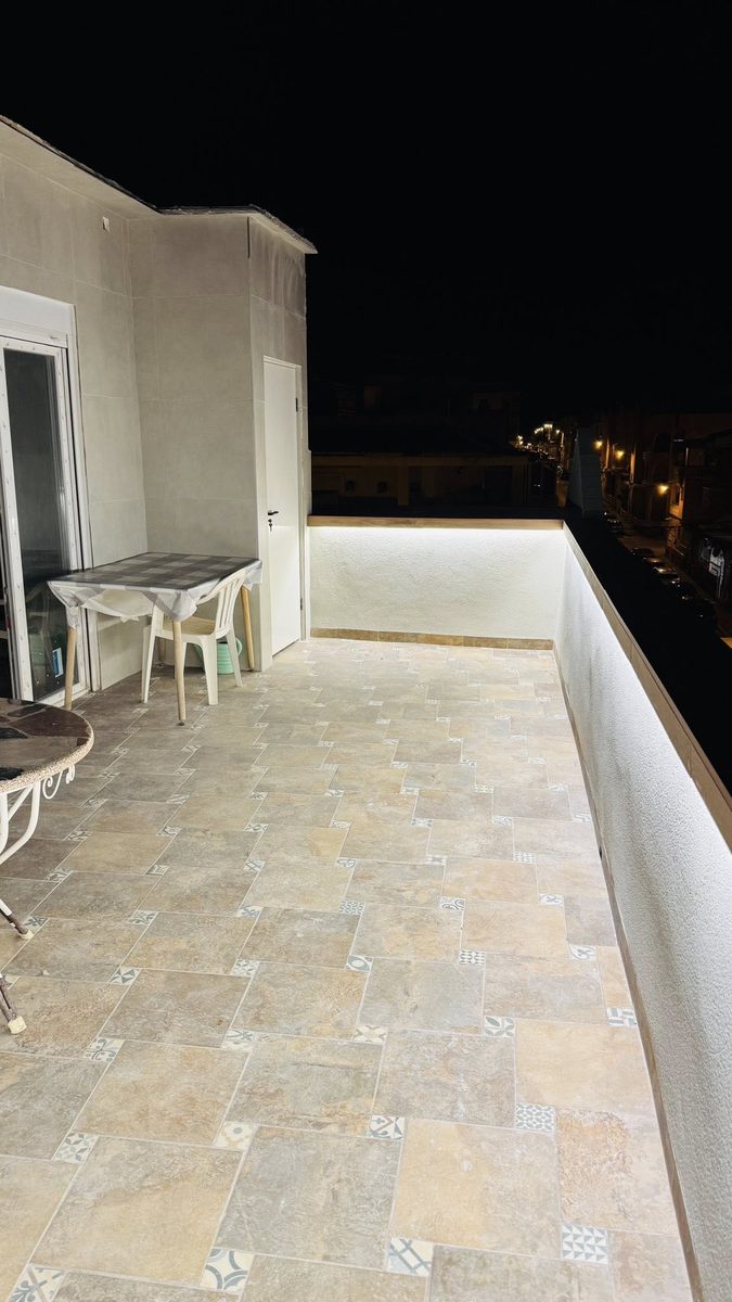 LED lighting at night